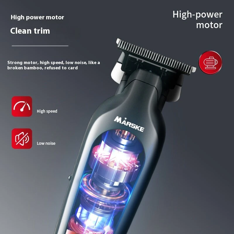 (image for) MARSKE Electric Hair Clipper USB Rechargeable Professional Hair Clipper Perfect Trim Men's Hair Style Suitable For Home And Salon Use